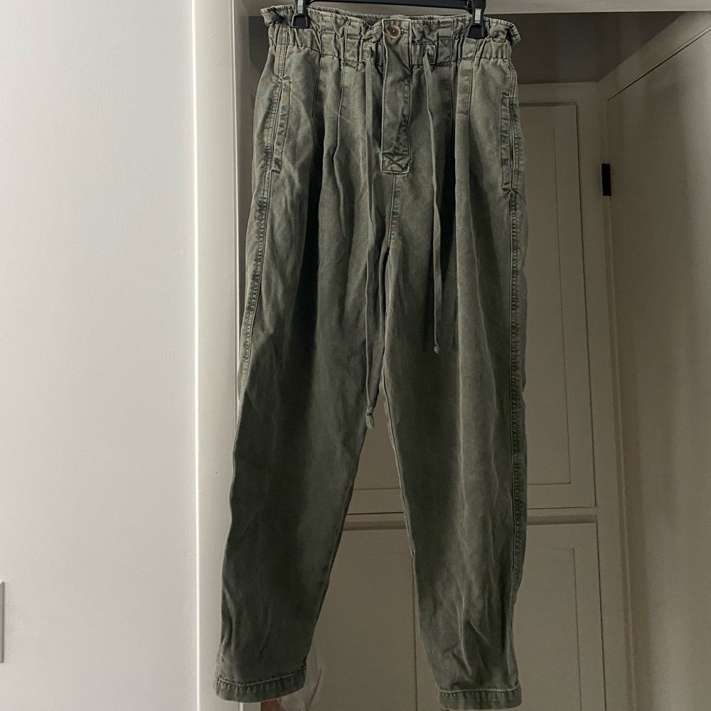 Free People Army Green Pants